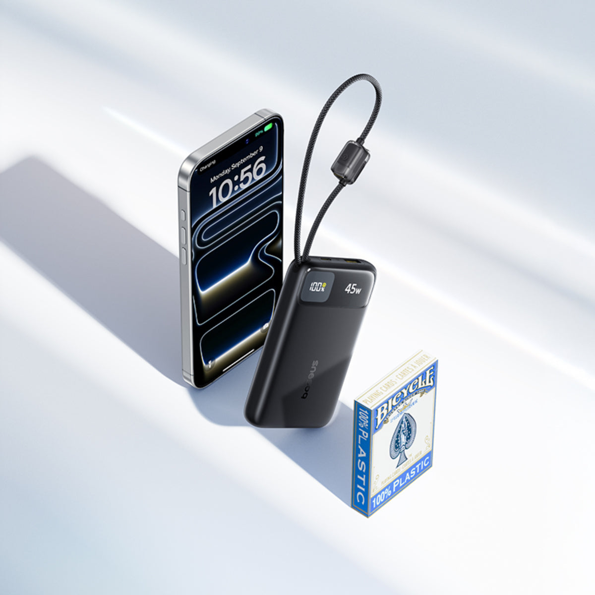 Baseus EnerFill FC11 Power Bank with Dual Built-in USB-C Cables 10000mAh 45W - Image 4