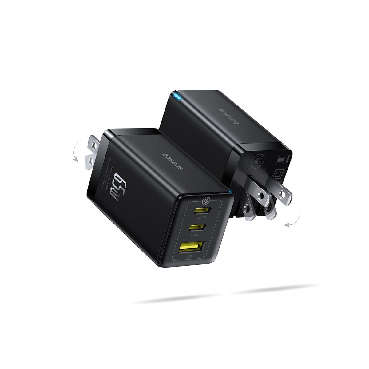 Baseus GaN5 Pro 2 Pack Fast Charger 2C+U 65W - Image 4