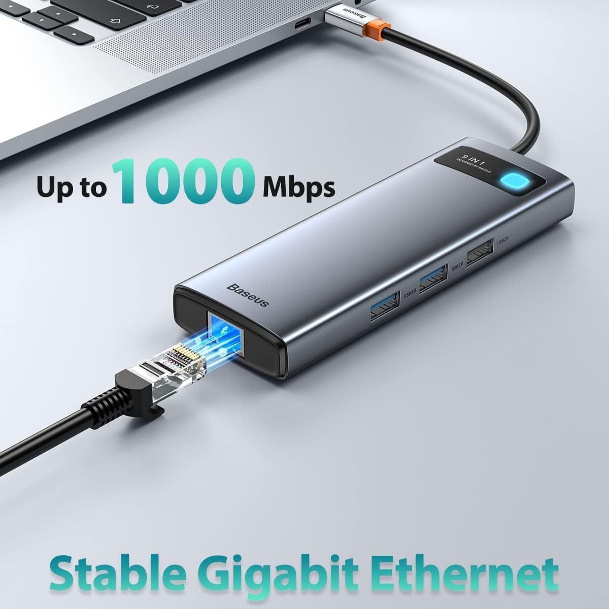Baseus Metal Gleam Series 9-in-1 USB C HUB - Image 5